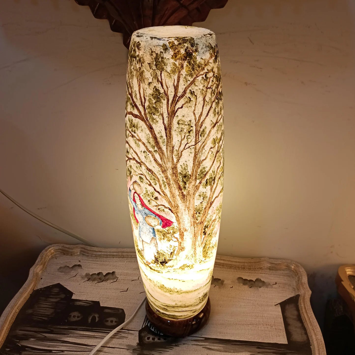 Village Grace Glass Lamp