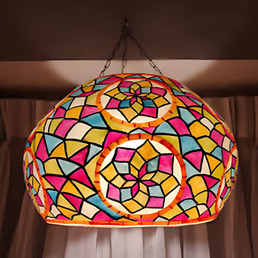 Colorful Camel Skin Lamp