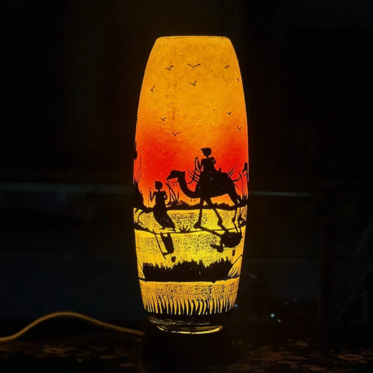 Desert Caravan Glass Lamp