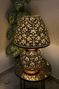 Gul-e-Naqsh - Handmade Camel Skin Side Lamp